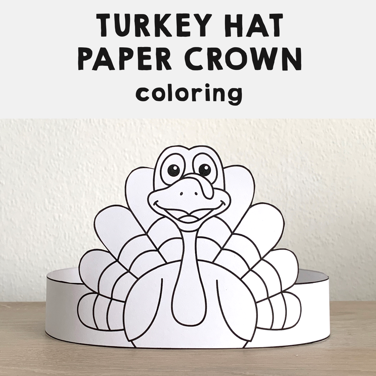 free printable turkey headband template
