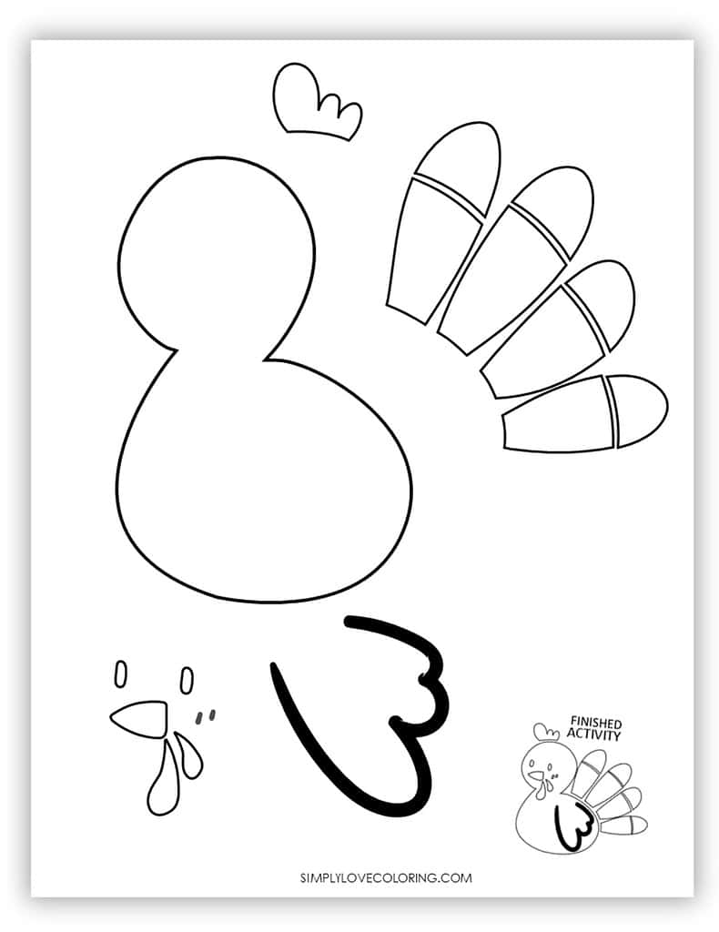 Turkey Templates Free PDF Printables Simply Love Coloring