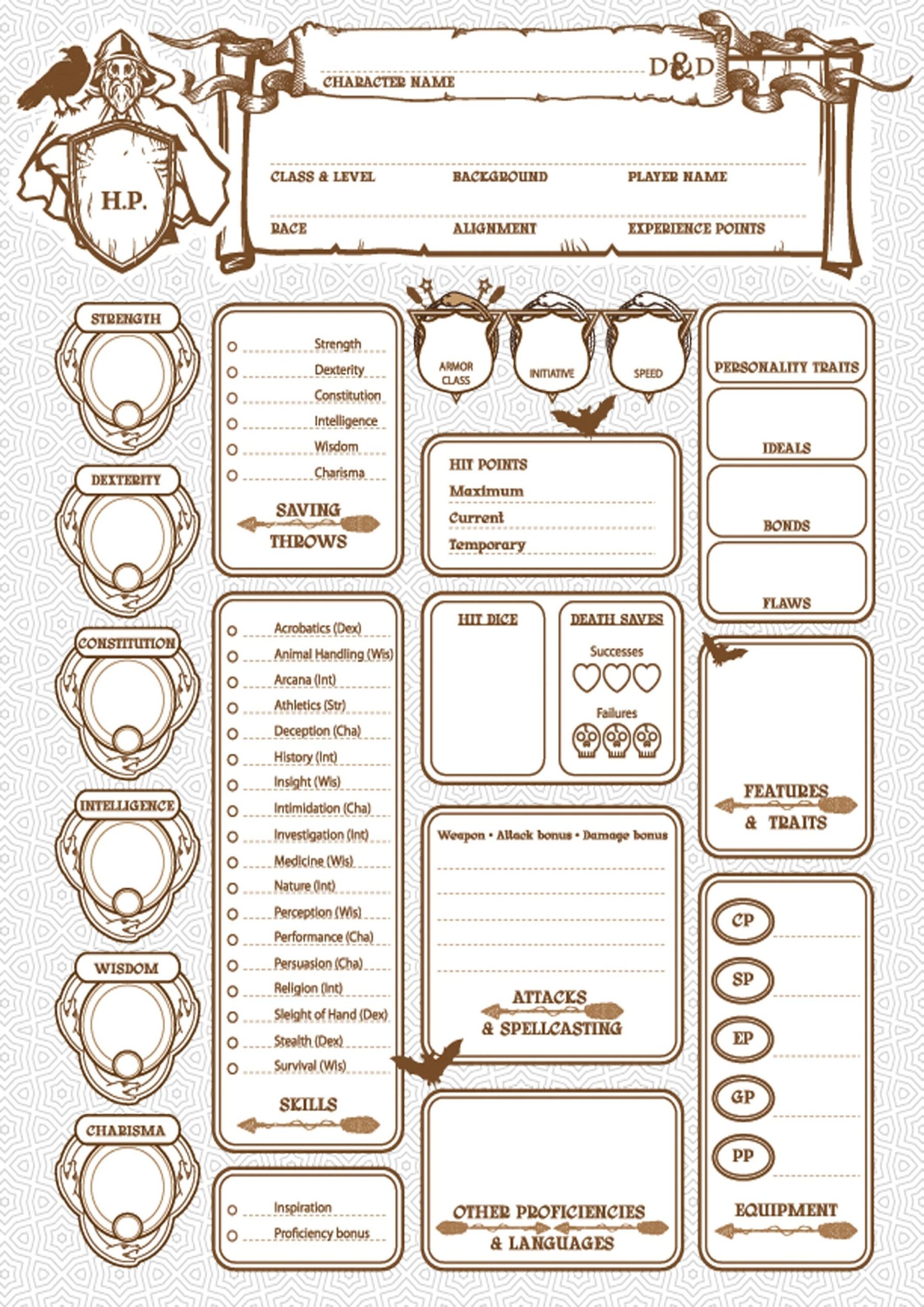 Ultimate Dnd Character Sheet PDF Printable Dungeons And Dragons 5e Sheet For Tabletop RPG Etsy Ultimate Dnd Character Sheet PDF Printable Dungeons And Dragons 5e Sheet For Tabletop RPG Etsy