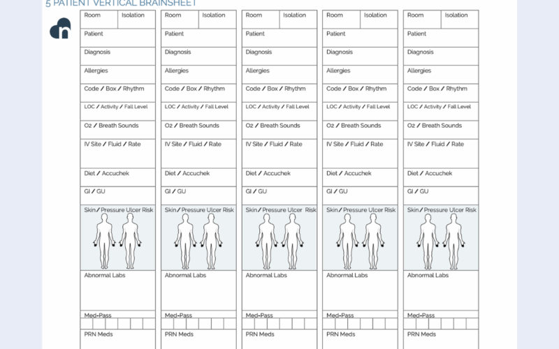 Ultimate Nursing Report Sheet Database Free Downloads