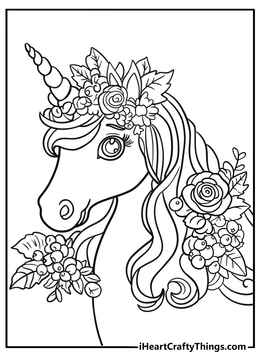 unicorn coloring book printable