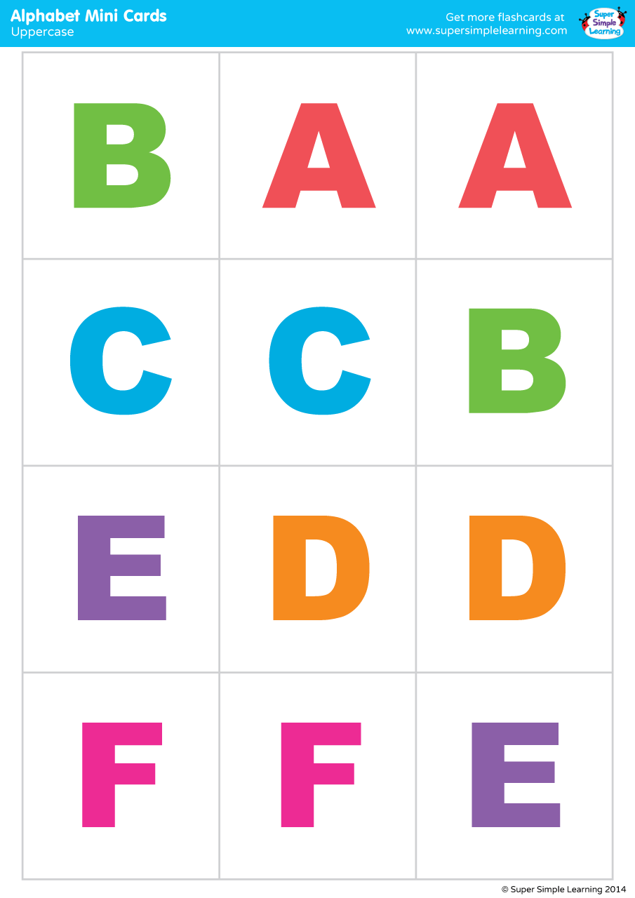 printable letter flashcards