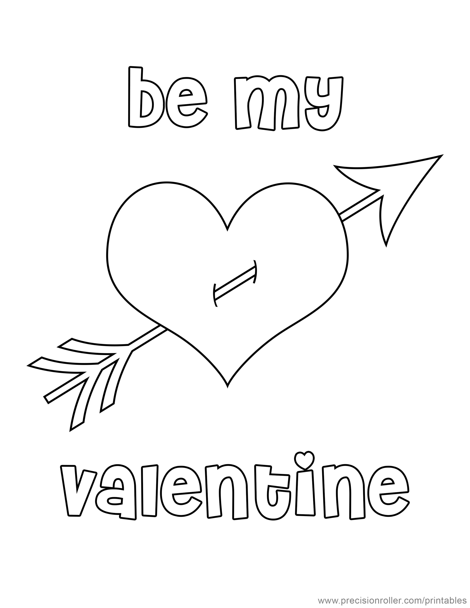 Valentine s Day Heart Coloring Page Precision Printables Valentine s Day Heart Coloring Page Precision Printables