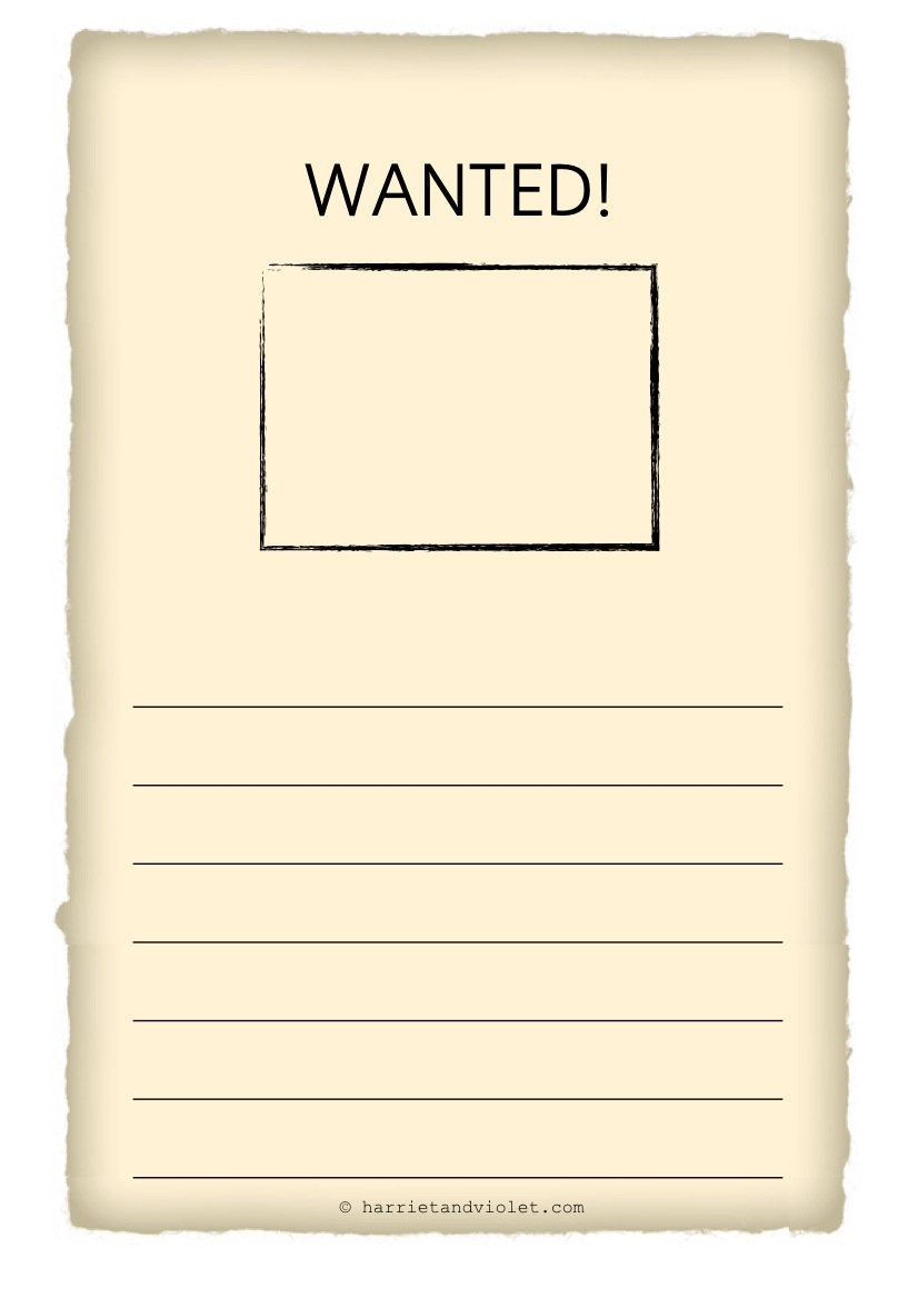 wanted poster template printable wanted poster template printable