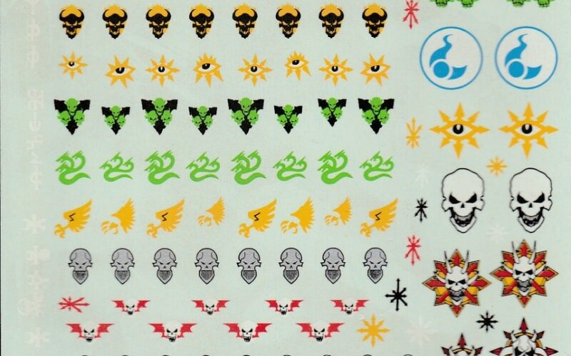 Warhammer 40K Transfer Sheets Decals YOU CHOOSE Games Workshop EBay