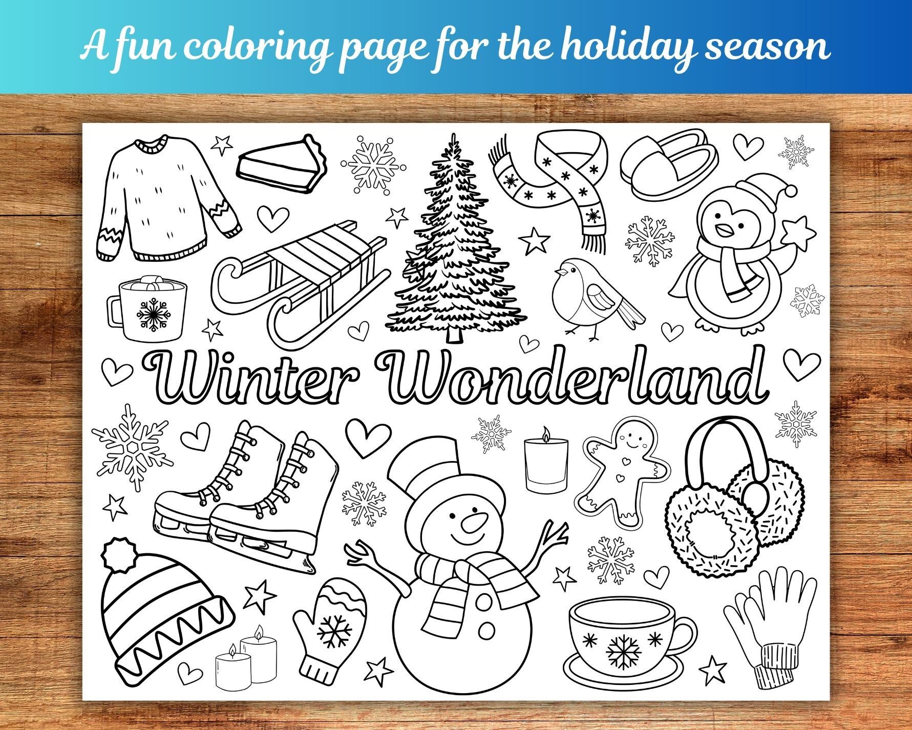 winter coloring pages printable winter coloring pages printable
