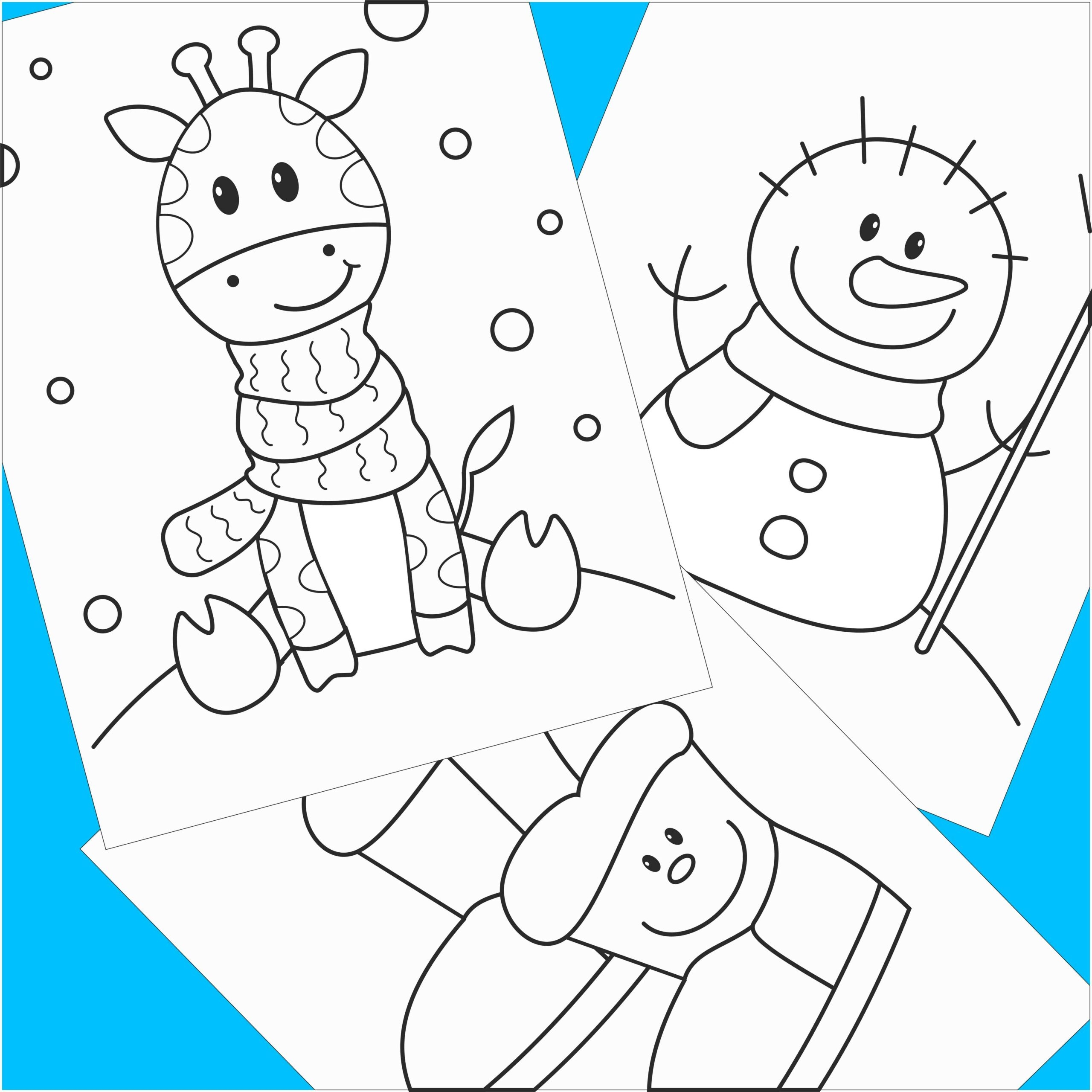 winter coloring sheets free printable