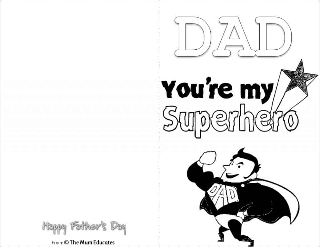 10 Free Father s Day Cards Fun Colouring Cards The Mum Educates 10 Free Father s Day Cards Fun Colouring Cards The Mum Educates
