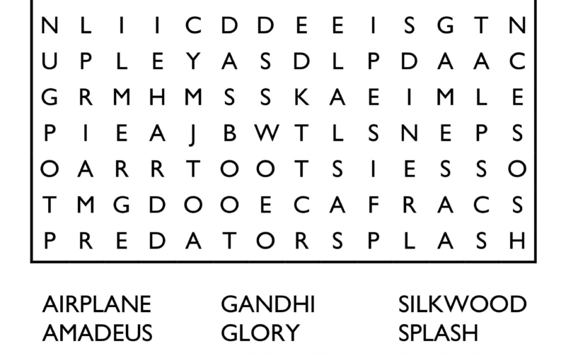 10 Free Printable Word Search Puzzles