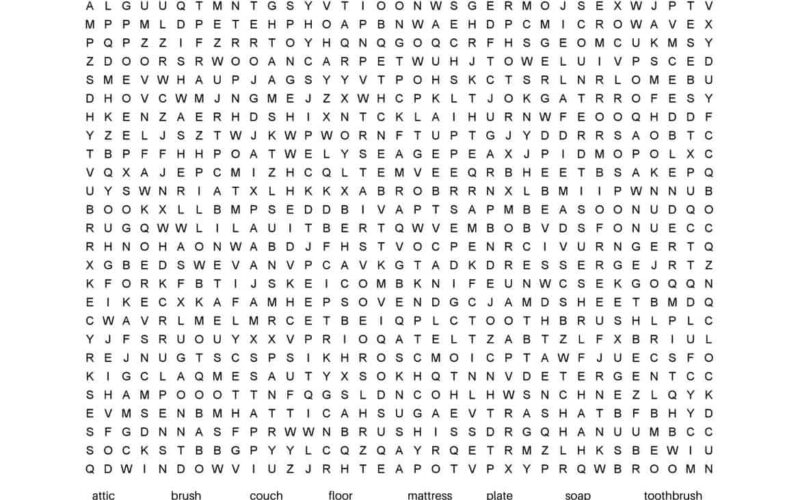100 Word Word Search PDF Free Printable Hard Word Search