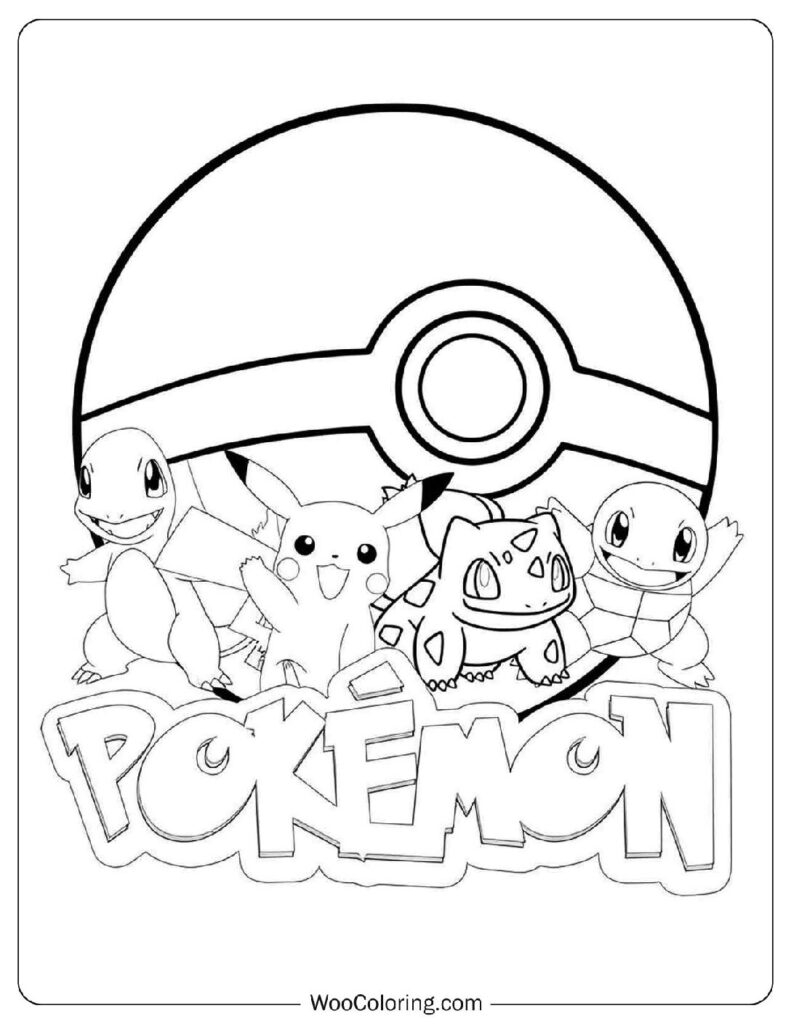 110 Pokemon Coloring Pages Free PDF To Print Woo Coloring