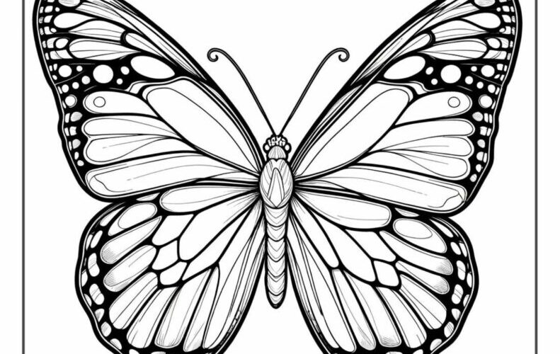 12 Butterfly Coloring Pages Free PDF Printables