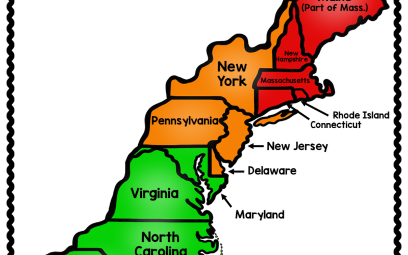 13 Colonies Map Quiz 13 Colonies Map Worksheet Blank 13 Colonies Map 13 Colonies Test Homeschool Made By Teachers