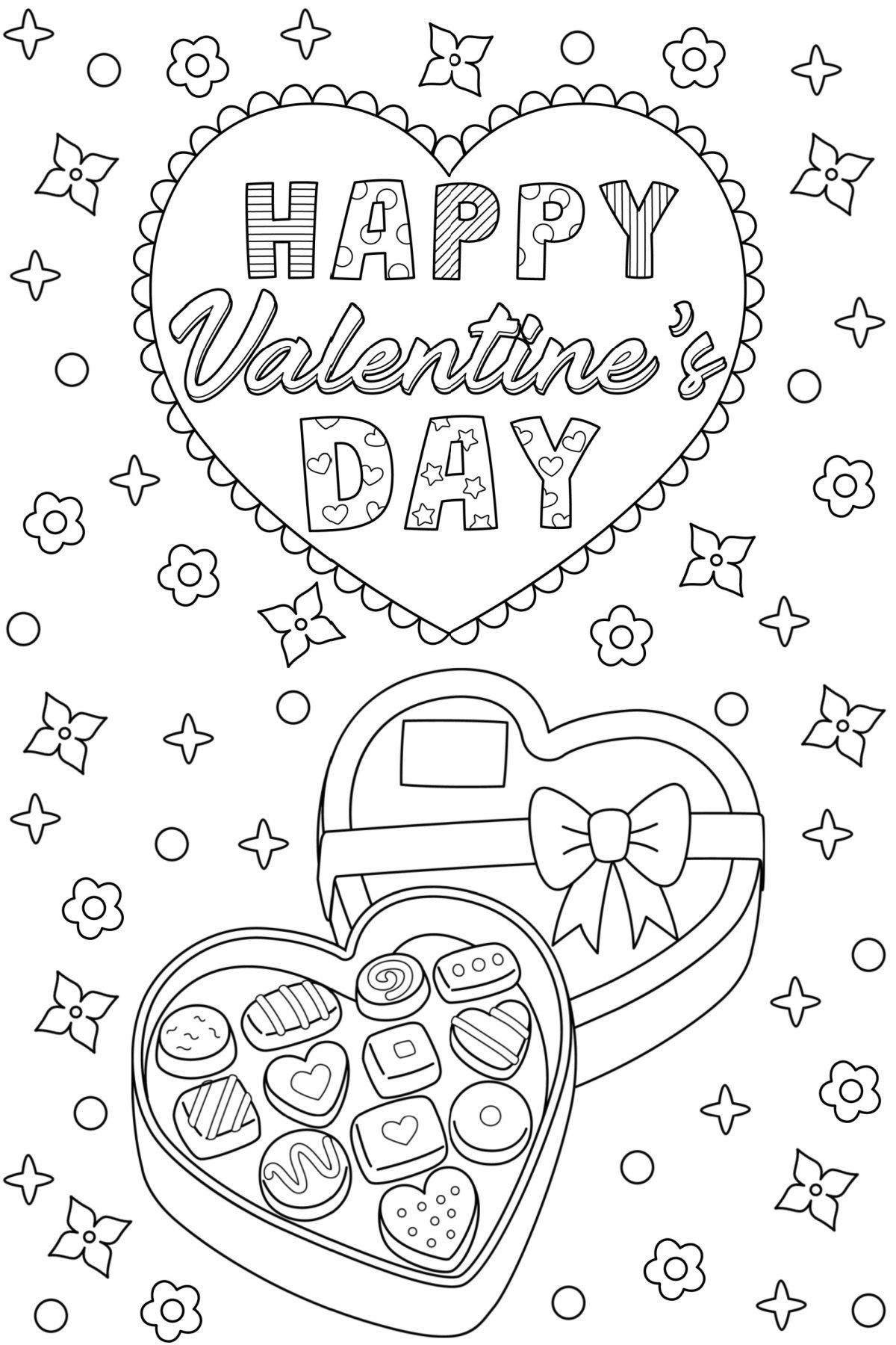 valentine's day coloring pages printable