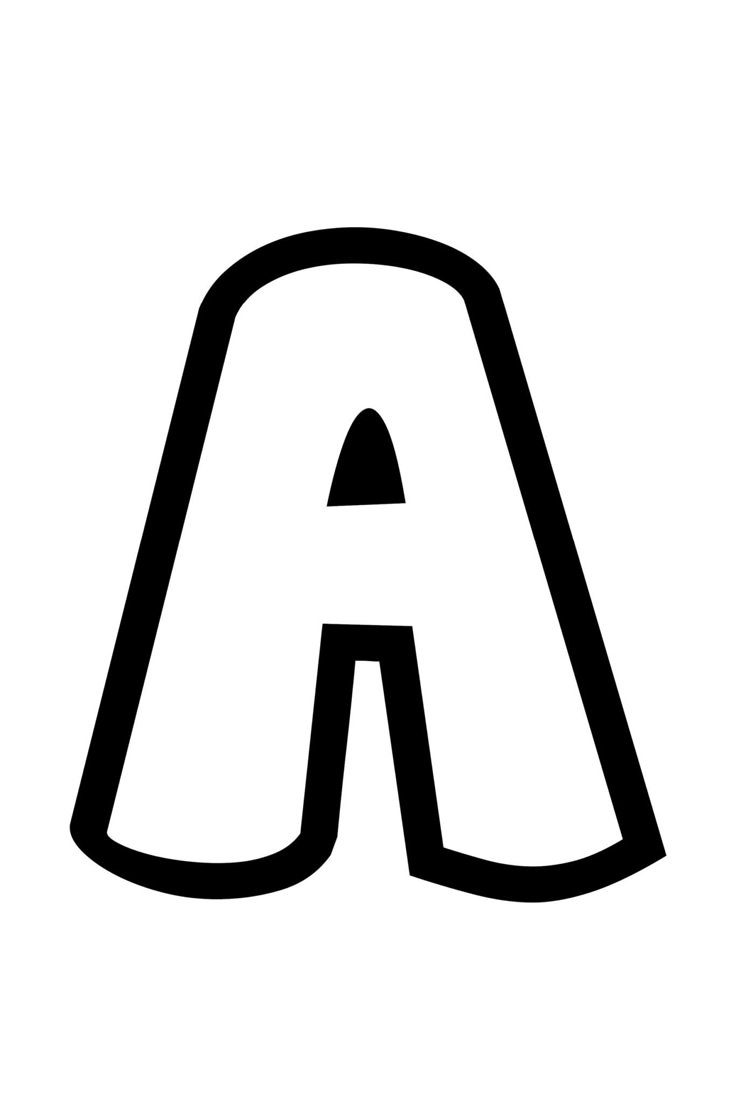 18 Free Big Bubble Letters Alphabet Printables