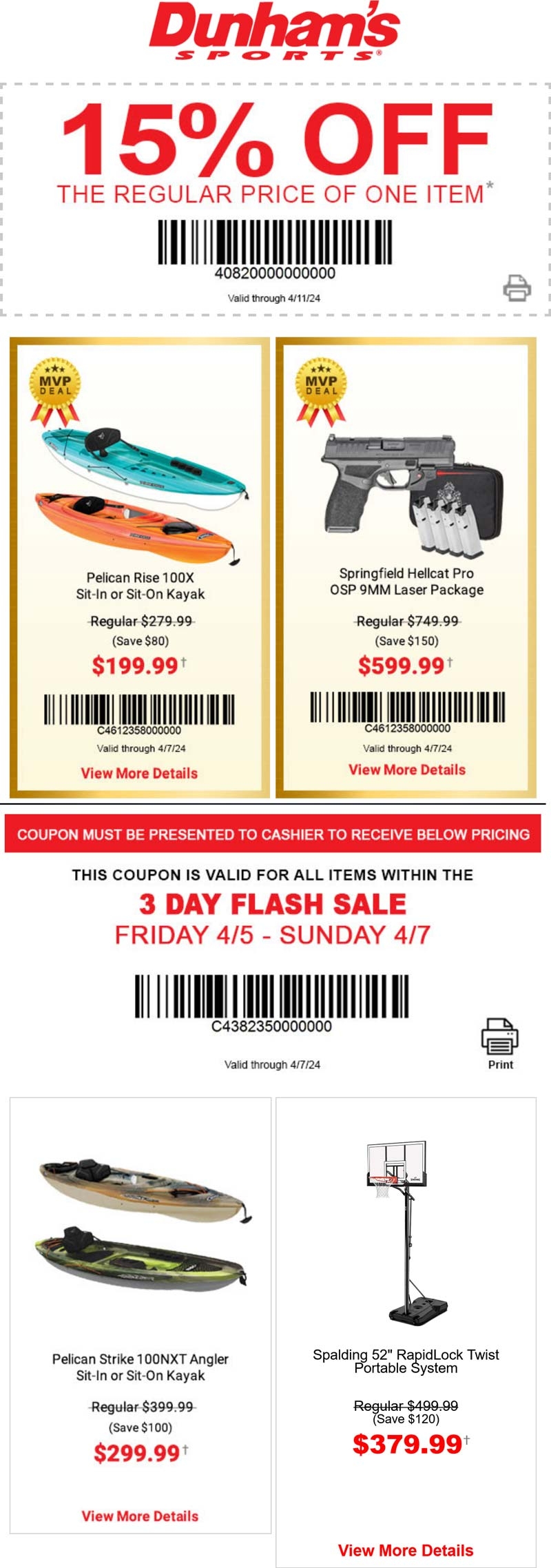 20 Off A Single Item At Dunhams Sports Dunhams Sports March 2026 Coupons Promo Codes Deals 