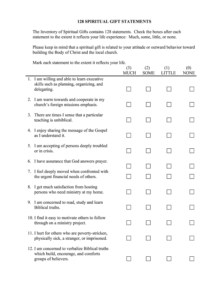2003 2026 Form TN First Baptist Concord 128 Spiritual Gift Statements Fill Out Sign Share Online PdfFiller