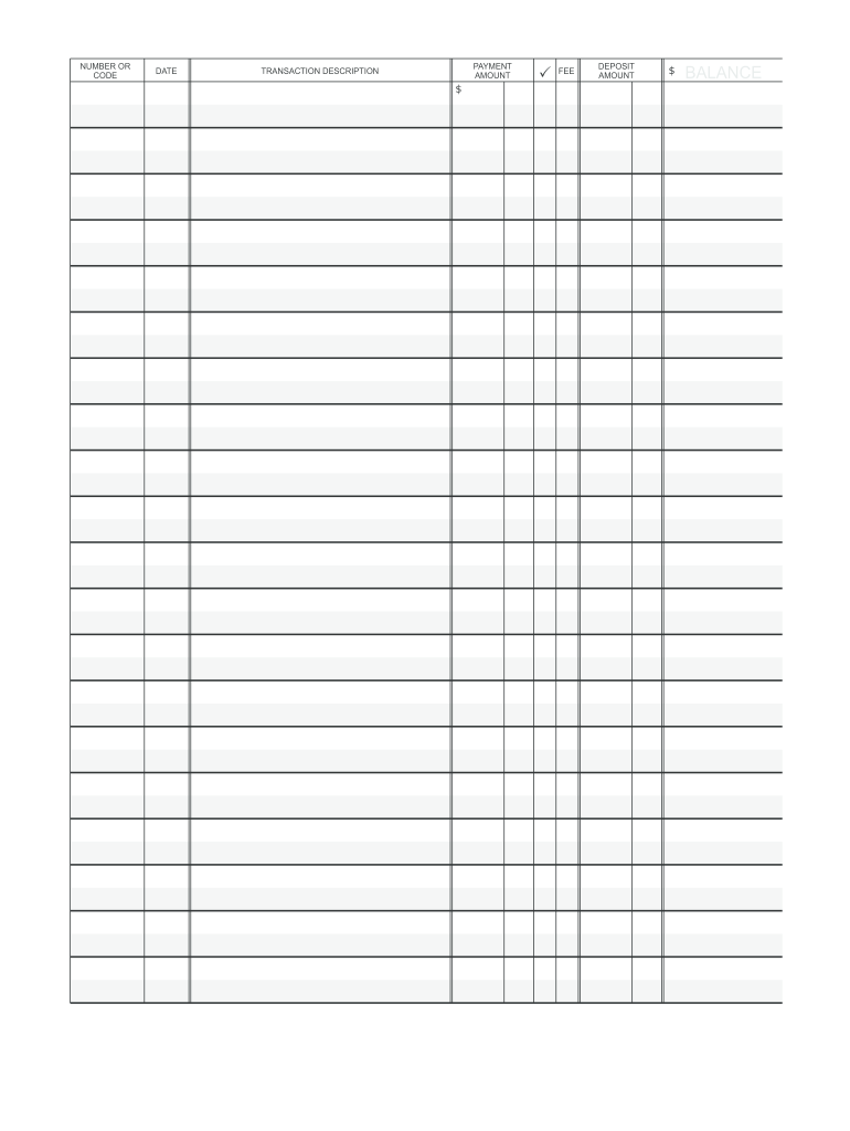 2010 2026 Form Cengage Blank Check Register Fill Out Sign Share Online PdfFiller