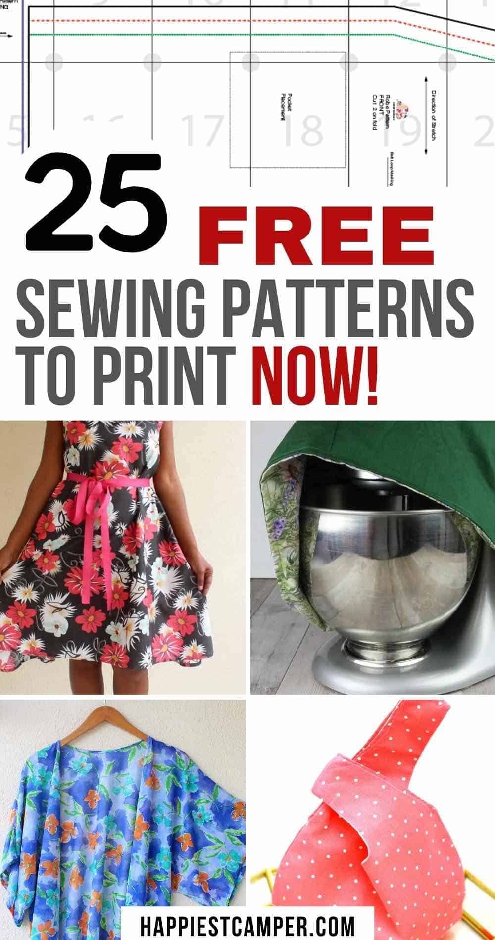 free printable sewing patterns free printable sewing patterns