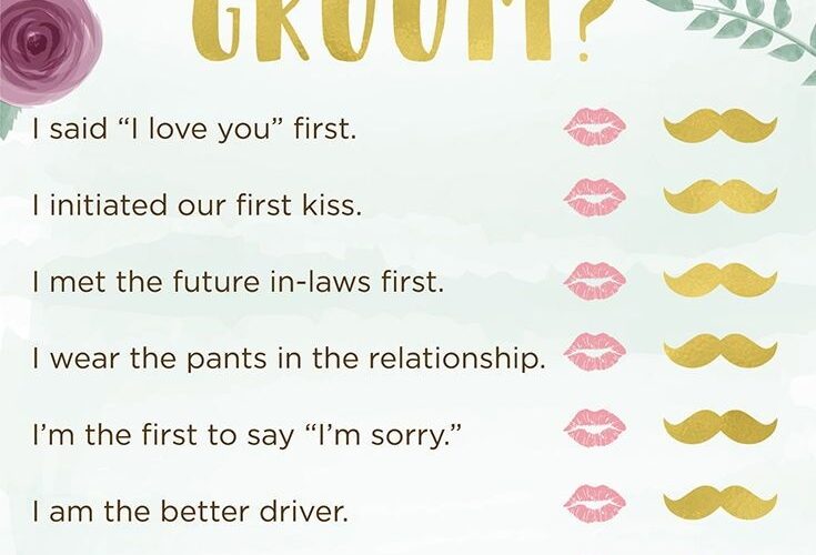 3 Exciting Bridal Shower Games Printables