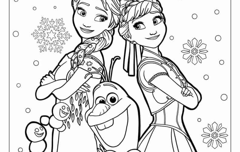 30 Frozen Coloring Pages Free PDF Printables