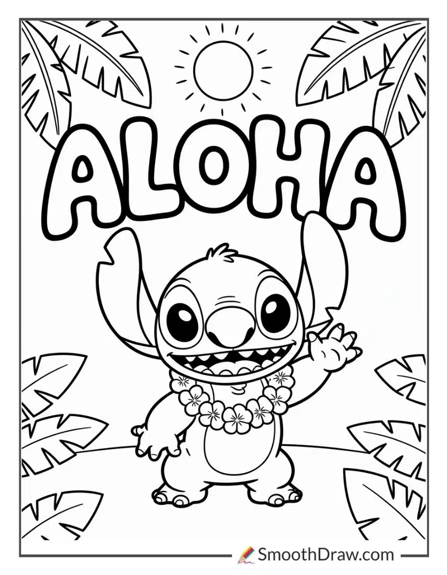 44 Stitch Coloring Pages