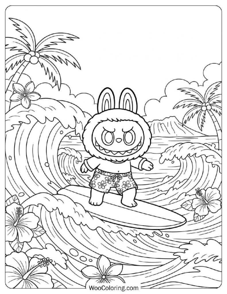 printable labubu coloring pages printable labubu coloring pages