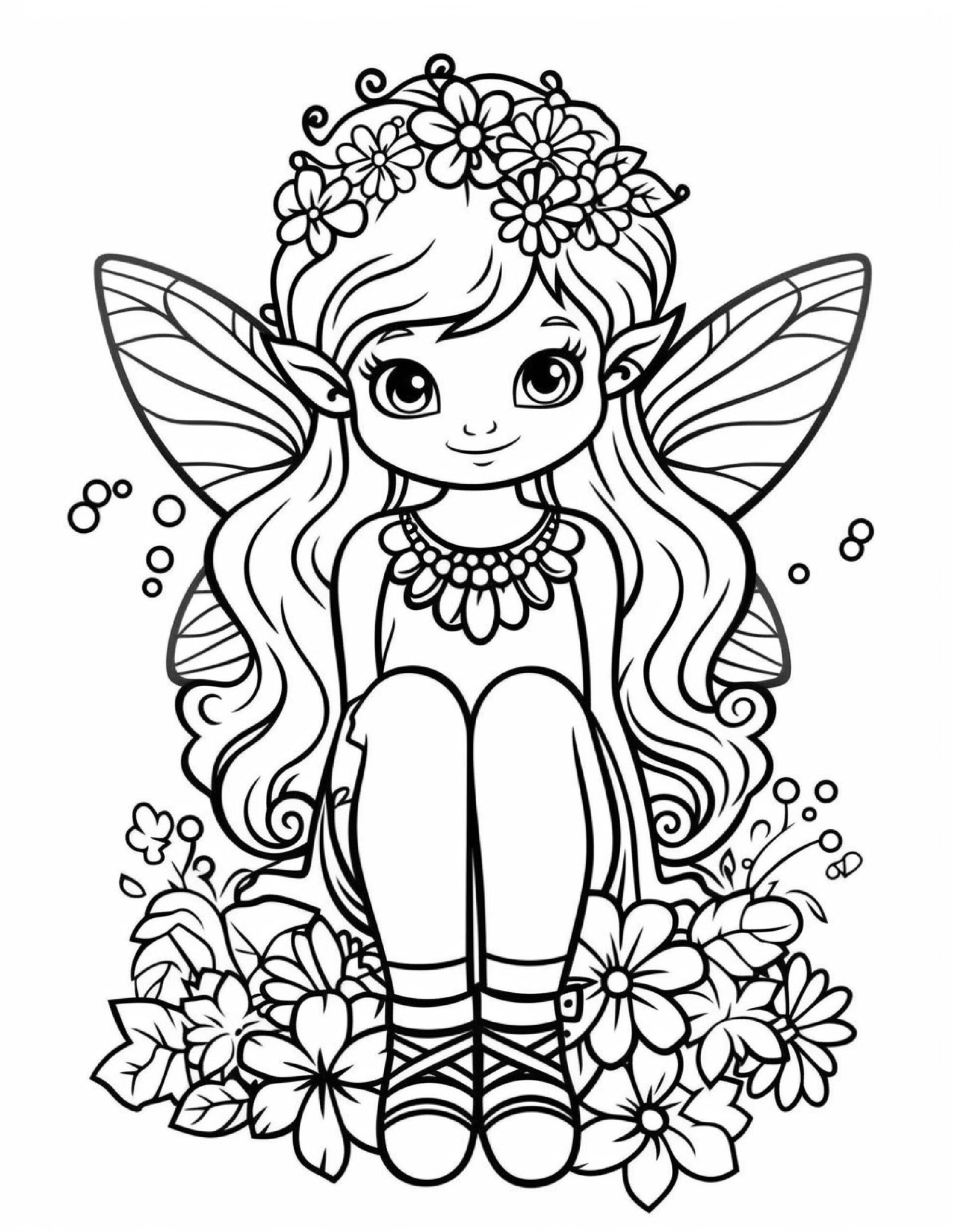 printable fairy coloring pages printable fairy coloring pages