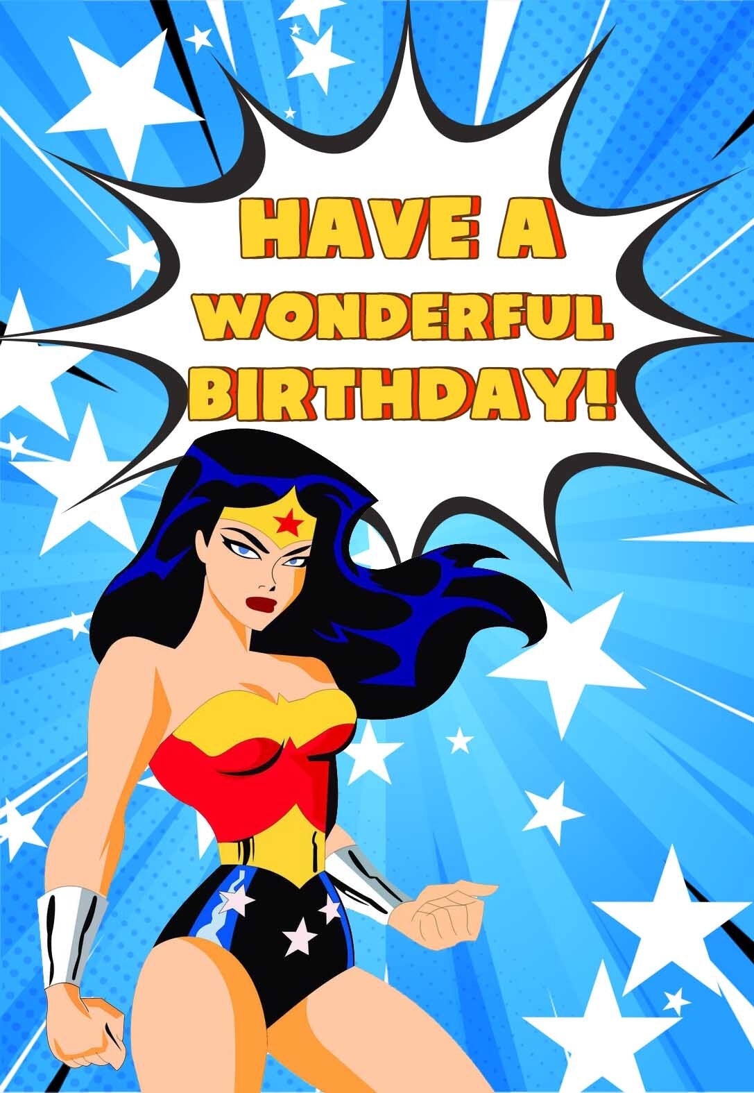 5 Wonder Woman Printable Birthday Cards PRINTBIRTHDAY CARDS 5 Wonder Woman Printable Birthday Cards PRINTBIRTHDAY CARDS