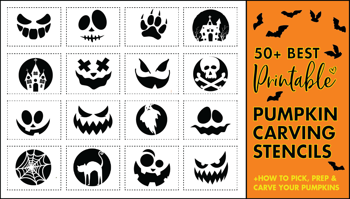 pumpkin carving stencil printable