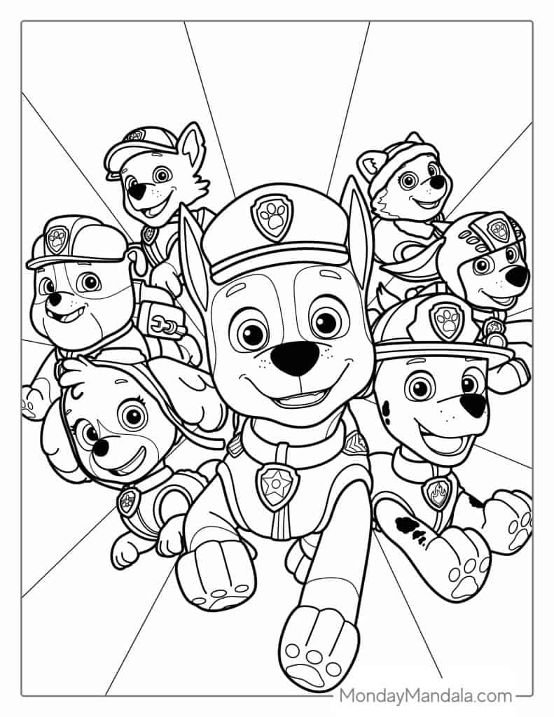 58 Paw Patrol Coloring Pages Free PDF Printables 