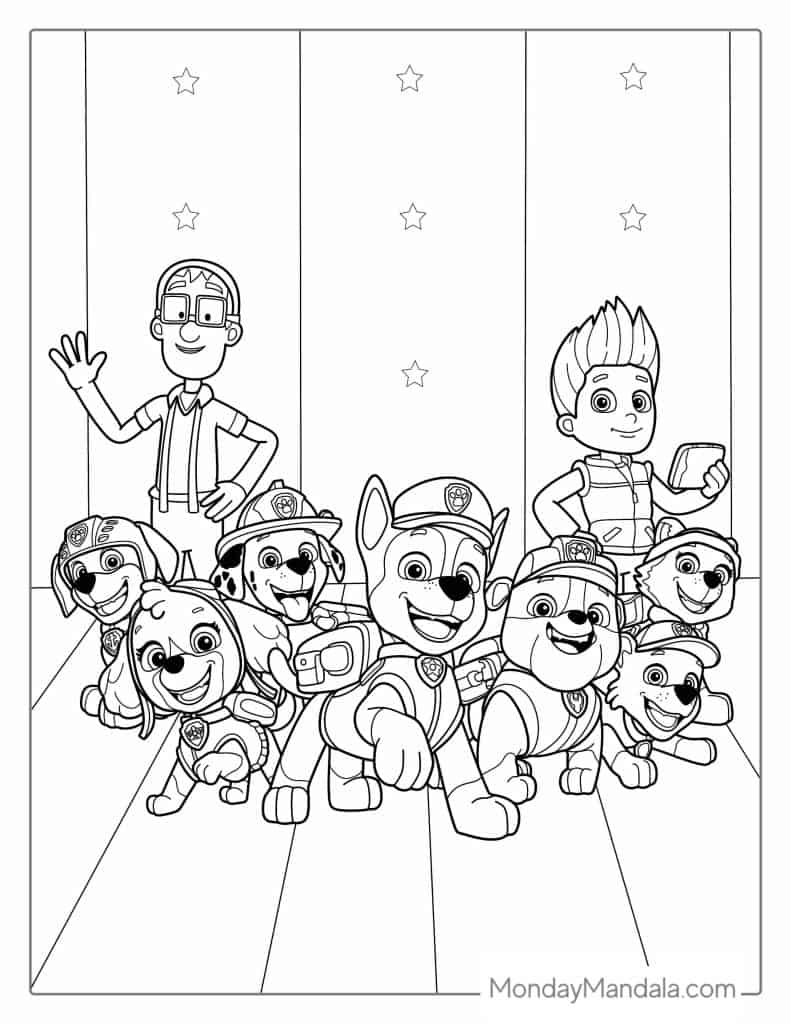 58 Paw Patrol Coloring Pages Free PDF Printables 