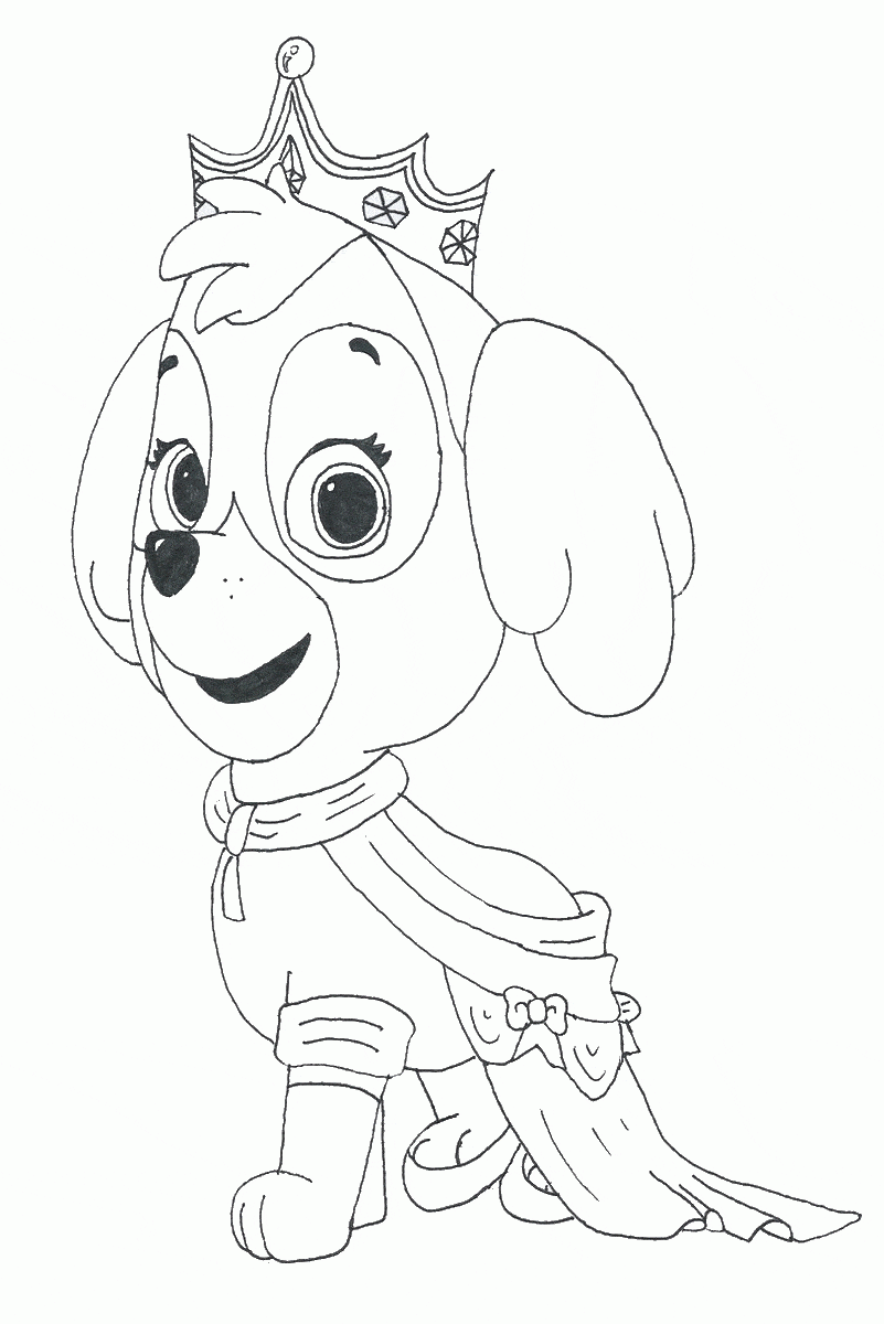 free printable paw patrol colouring pages