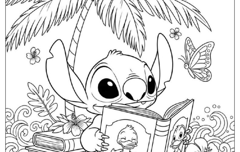 60 Lilo Stitch Coloring Pages Free PDF To Print Woo Coloring