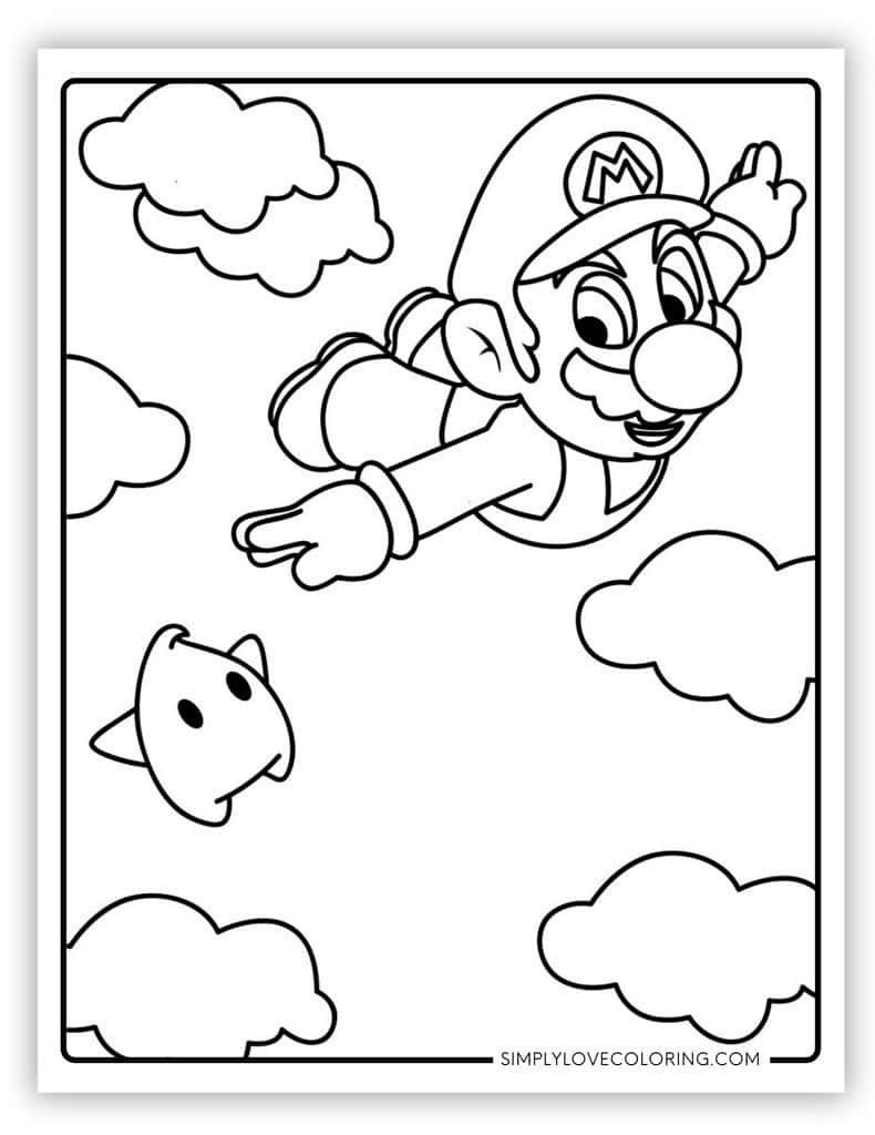 mario coloring pages free printable mario coloring pages free printable