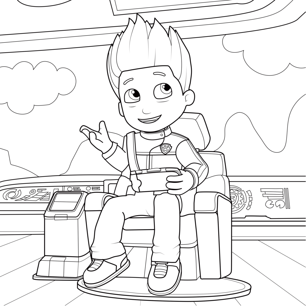 paw patrol printable colouring
