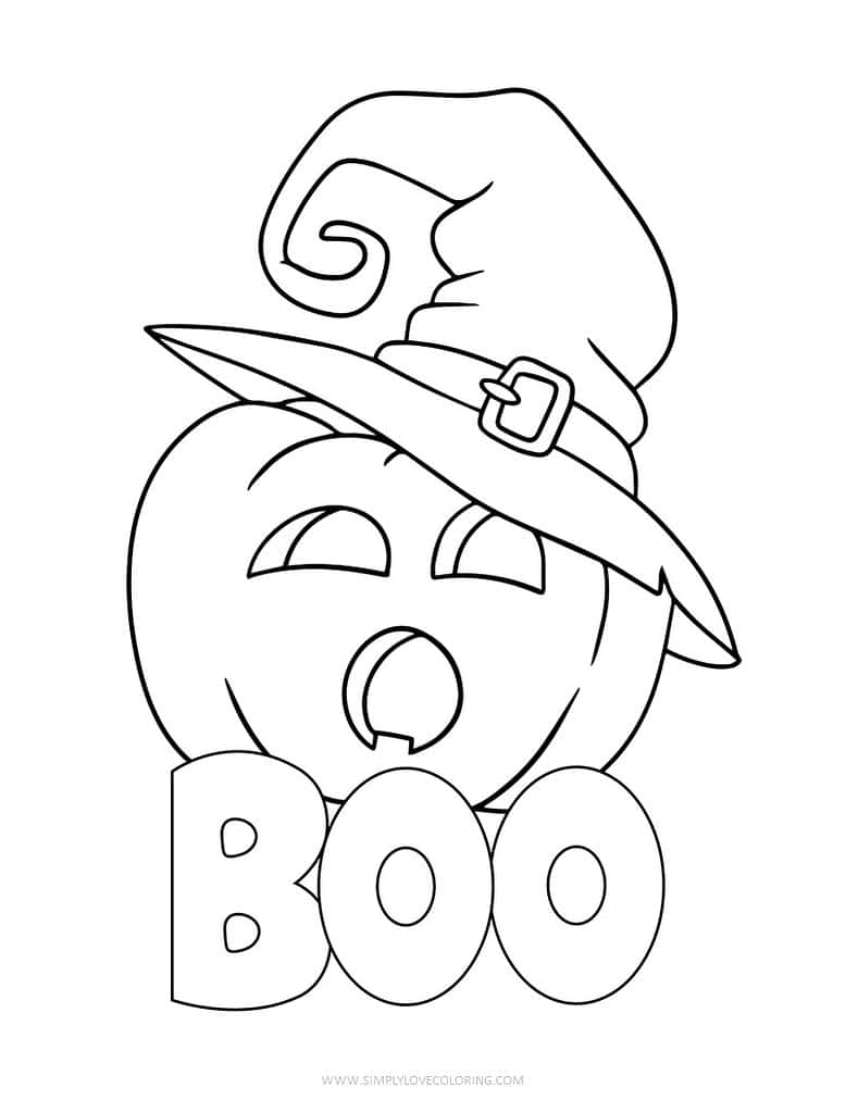 halloween coloring page free printable
