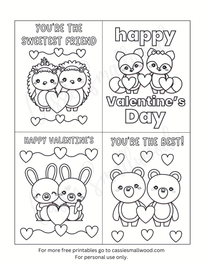 free valentine cards printable
