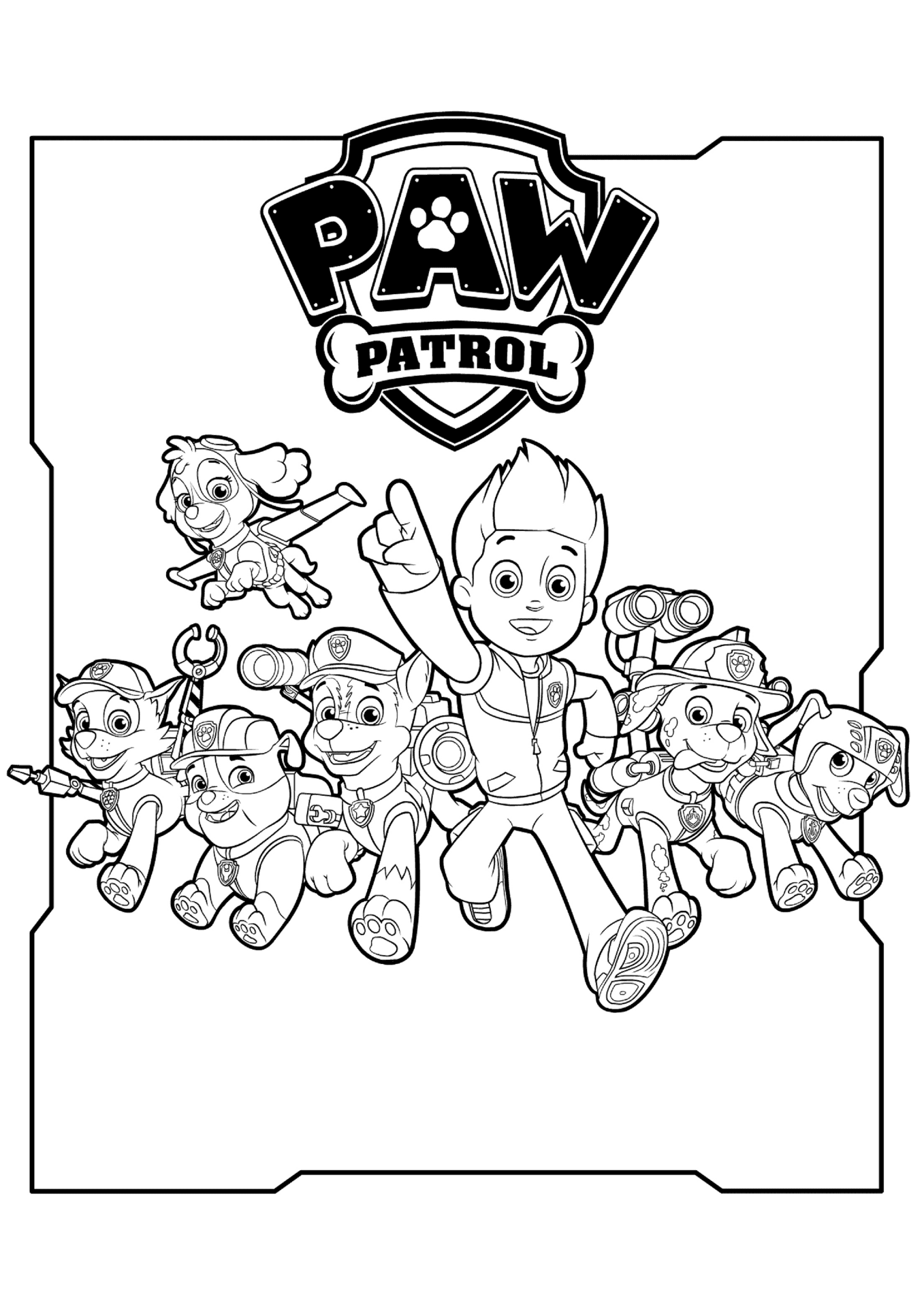 printable colouring pages paw patrol printable colouring pages paw patrol