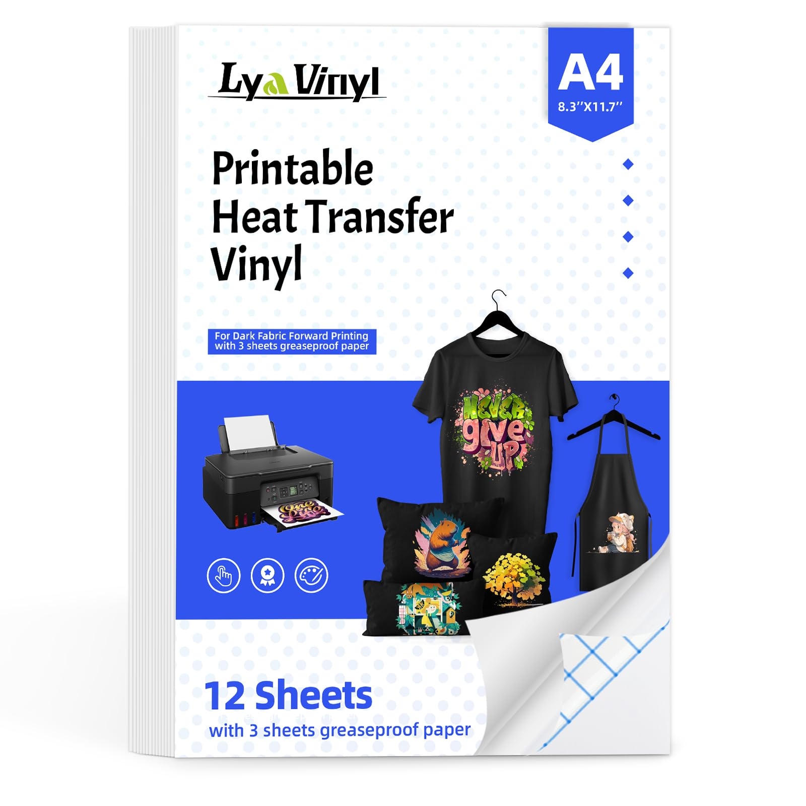 Amazon Printable Heat Transfer Vinyl For T Shirts 12 Sheets 8 5 X 11 Printable Heat Transfer Paper For Inkjet Print 12 Sheets Iron On Transfer Vinyl For Dark Office Products Amazon Printable Heat Transfer Vinyl For T Shirts 12 Sheets 8 5 X 11 Printable Heat Transfer Paper For Inkjet Print 12 Sheets Iron On Transfer Vinyl For Dark Office Products