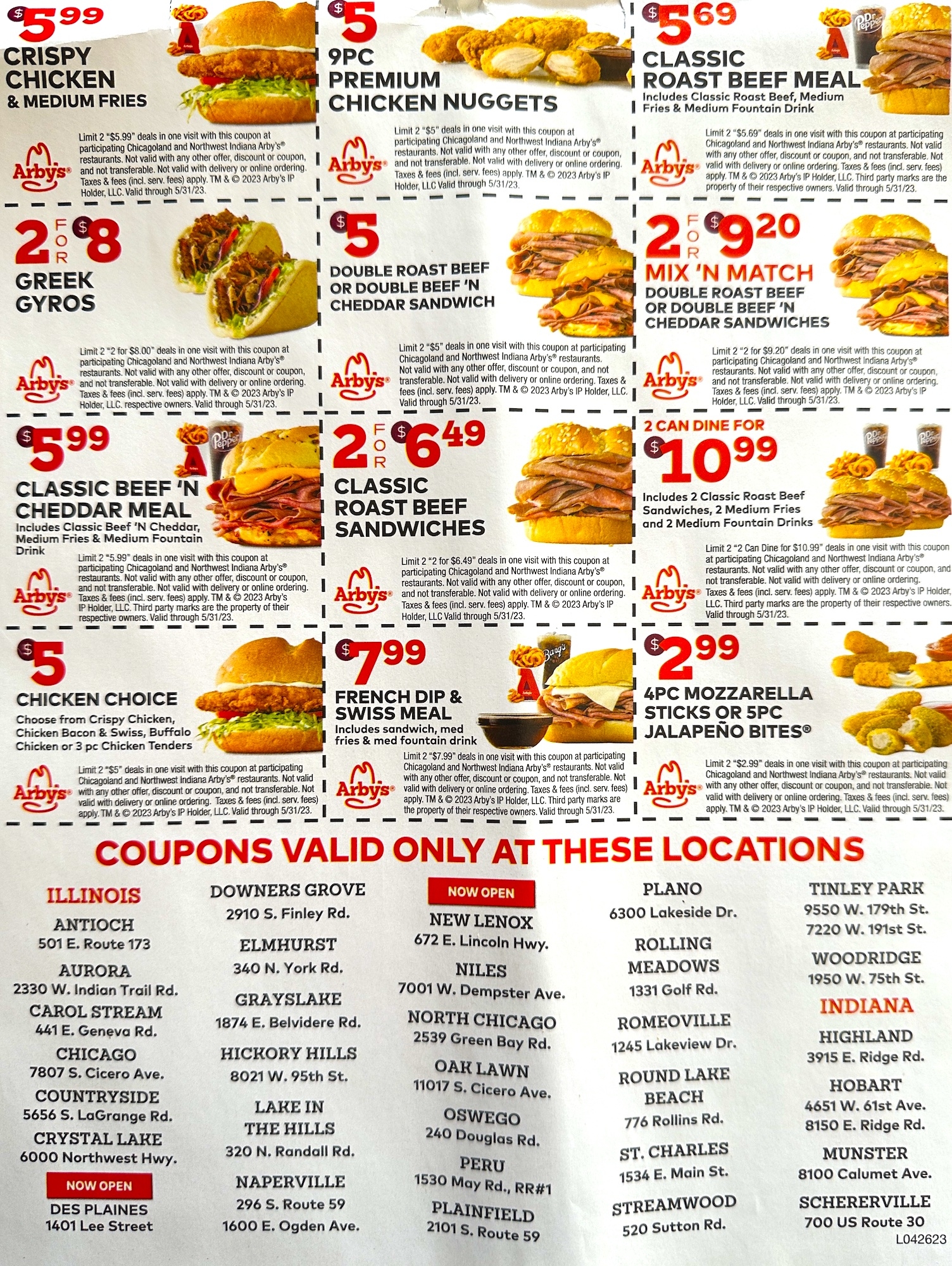 Arby s Coupons Illinois Expires May 31 2023