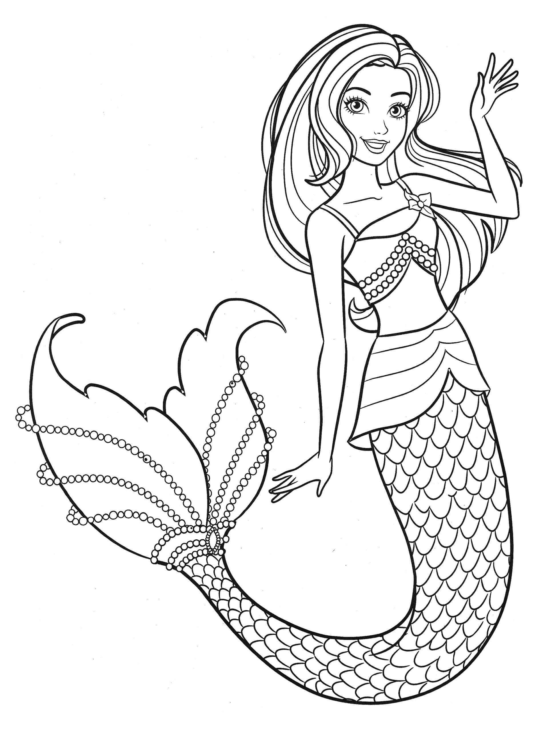 Beautiful Mermaid Barbie Coloring Pages YouLoveIt Beautiful Mermaid Barbie Coloring Pages YouLoveIt