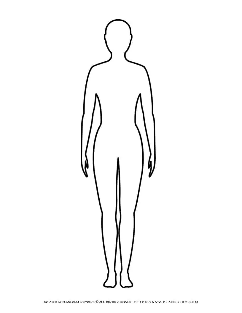 Blank Human Body Outline Blank Human Body Outline