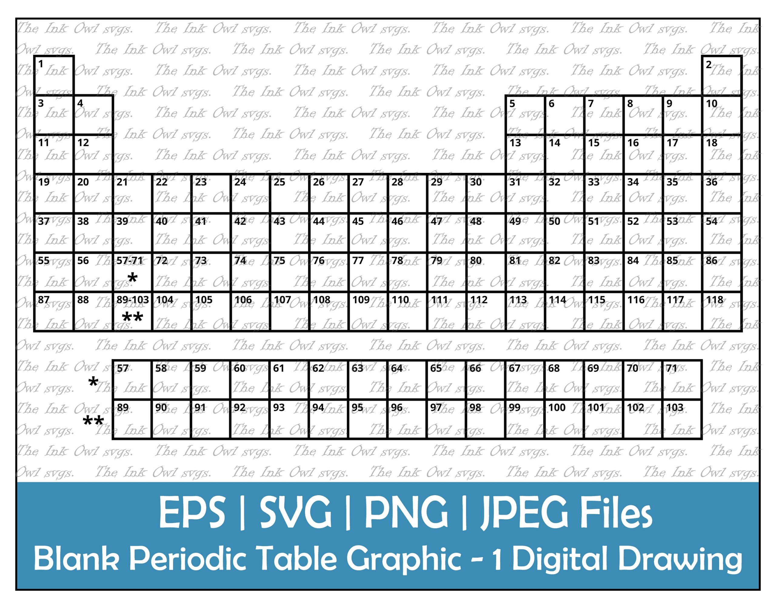 printable empty periodic table printable empty periodic table