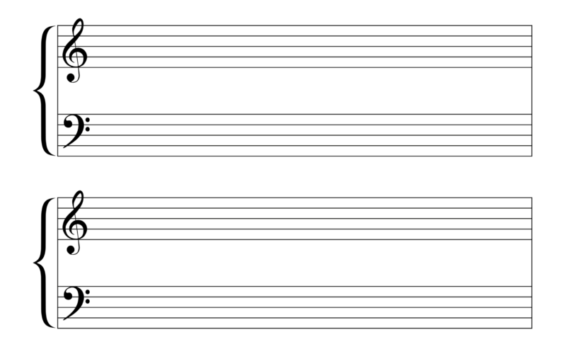 Blank Sheet Music Free Printable Staff Paper Free Printables Lettering SVG Files Tools Apps