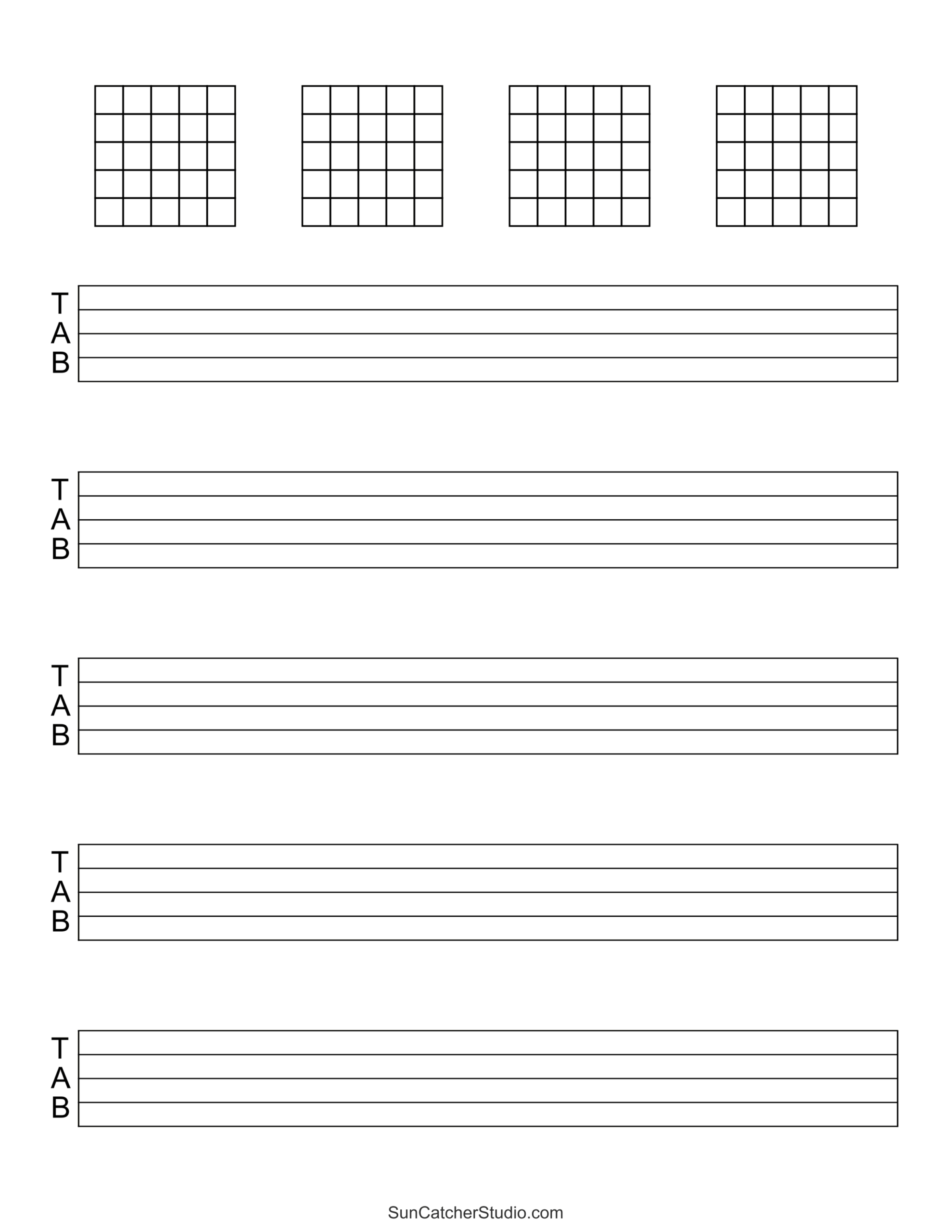 free printable staff paper