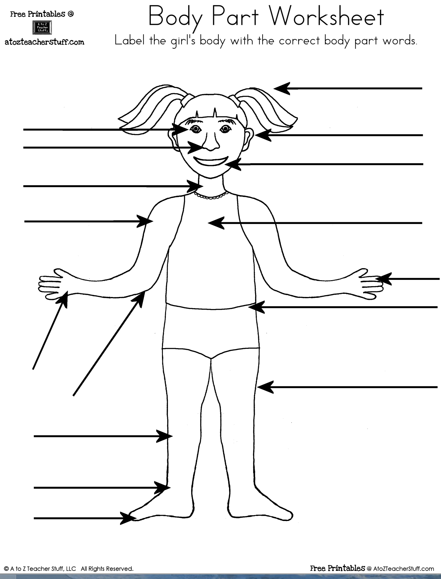 Body Part Worksheet Boy And Girl A To Z Teacher Stuff Body Part Worksheet Boy And Girl A To Z Teacher Stuff