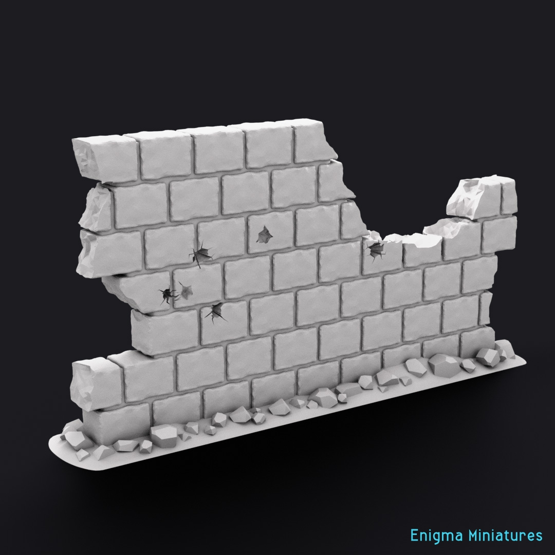  Brick Wall EM 12 Free STL File For Cults