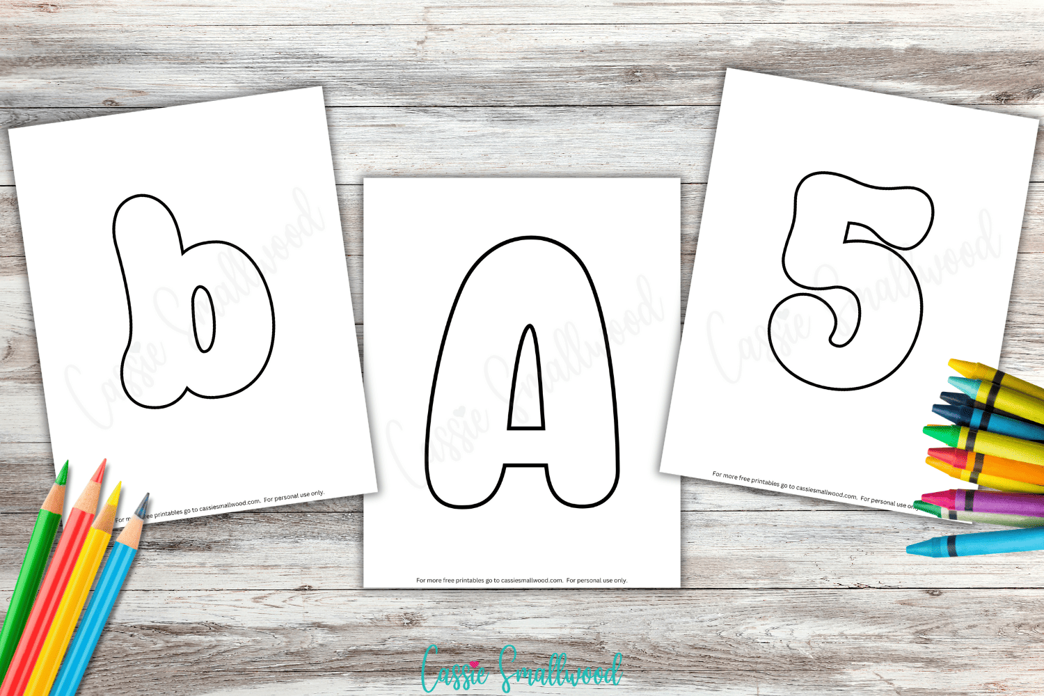 bubble letters printable free