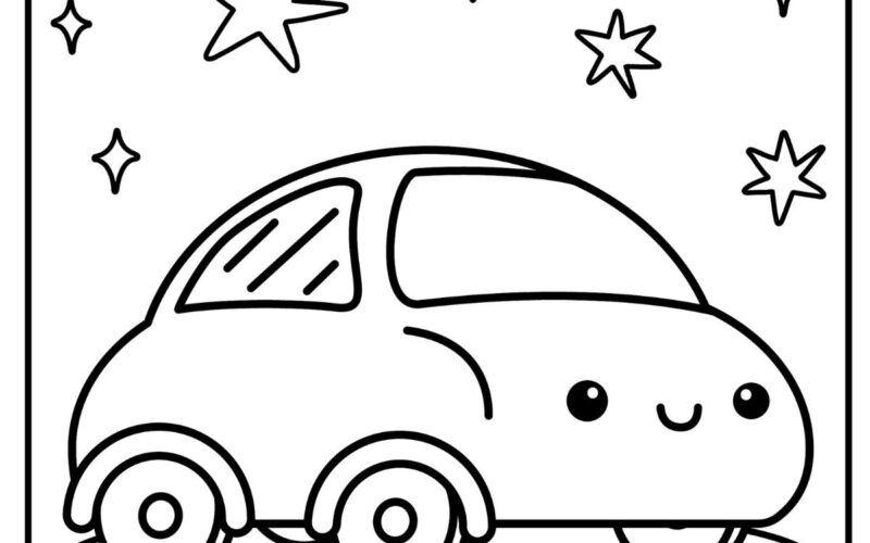 Car Coloring Pages Free Printables Cute Coloring Pages For Kids